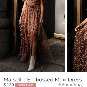 Baltic Born Marseille Embossed Maxi Dress 1
